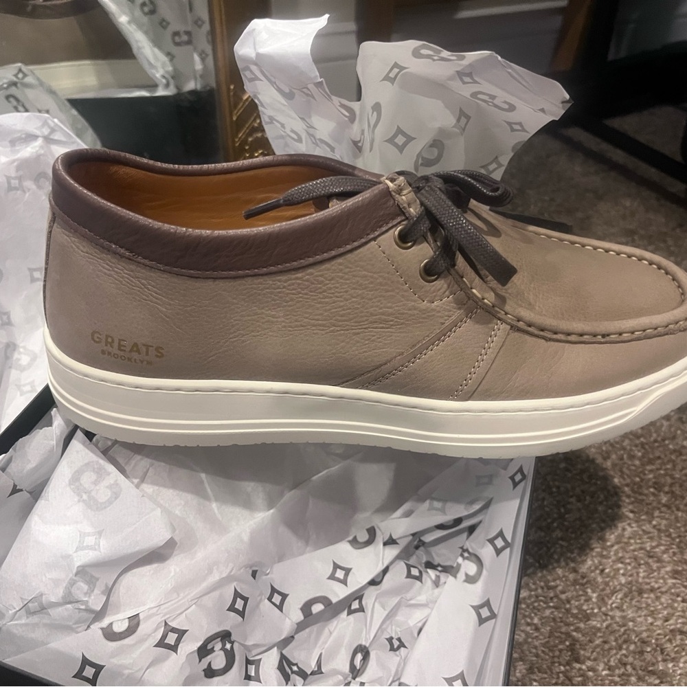 Greats Men's Brown and Tan Sneakers
